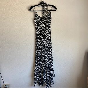 Georgiou Chiffon Polka Dot Dress